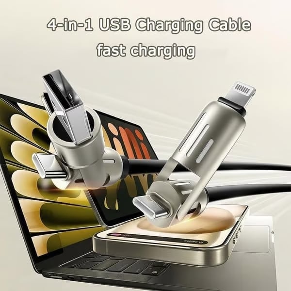 📲4-in-1 USB Charging Cable Fast Charging MAX 240W⚡